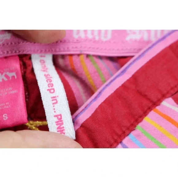 Pink-I only sleep in Pink-Women's Pajama/Lounge Pants-Size Small - Picture 7 of 10